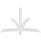Ekena Millwork Davenport Architectural Grade PVC Gable Bracket, 96"W x 60"H x 6"D x 6"F, 15/12 Pitch GBP096X60X0606DAV00 - alternate 3